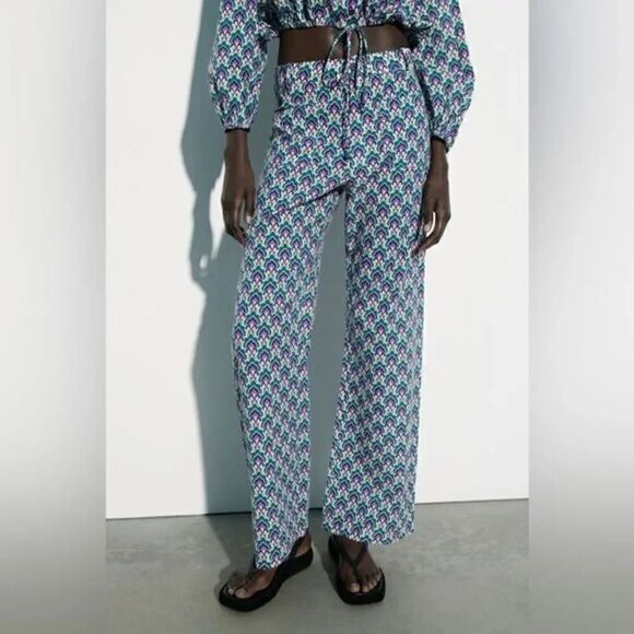 ZARA COTTON PRINT PANTS‎ - Picture 11 of 13